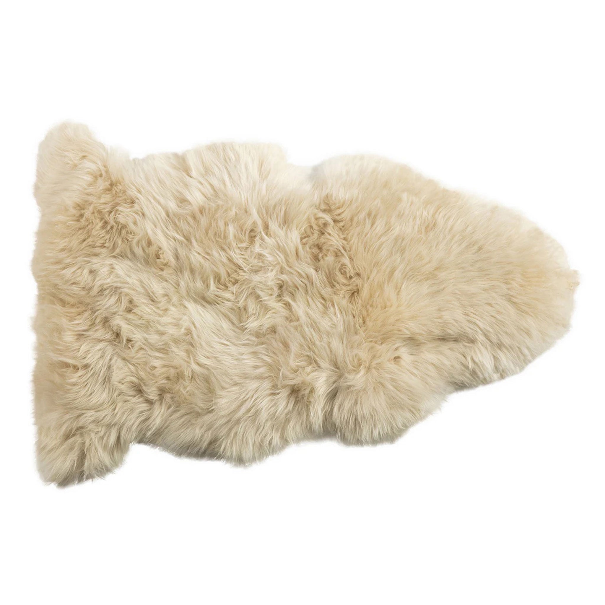 Peau de mouton australienne simple LWO Premium couleur Bisque