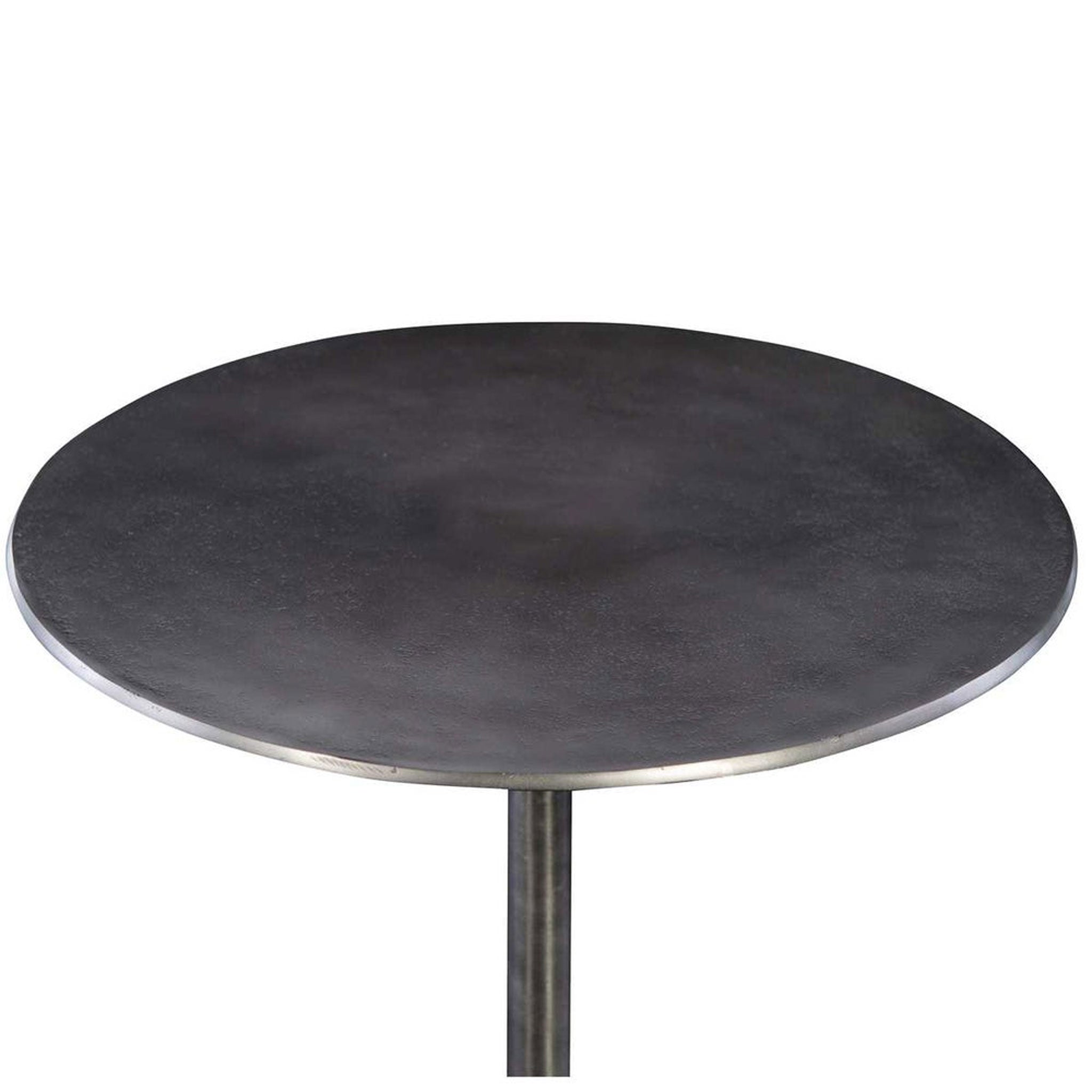 Table d'appoint Bella en nickel antique