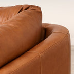 Canapé Thalia en cuir Tucson Sienna