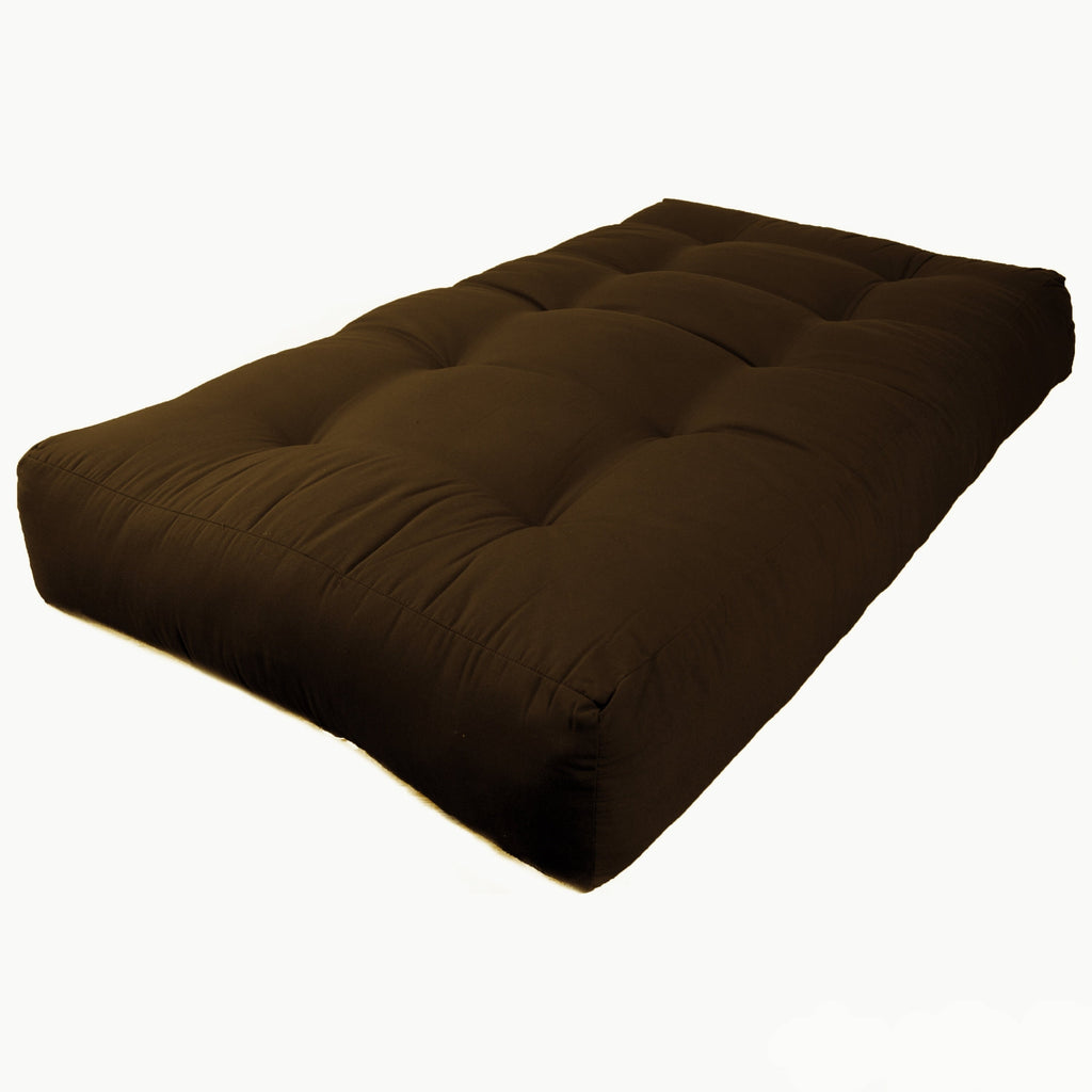 Matelas futon en sergé de 25 cm d'épaisseur (simple, double ou queen)