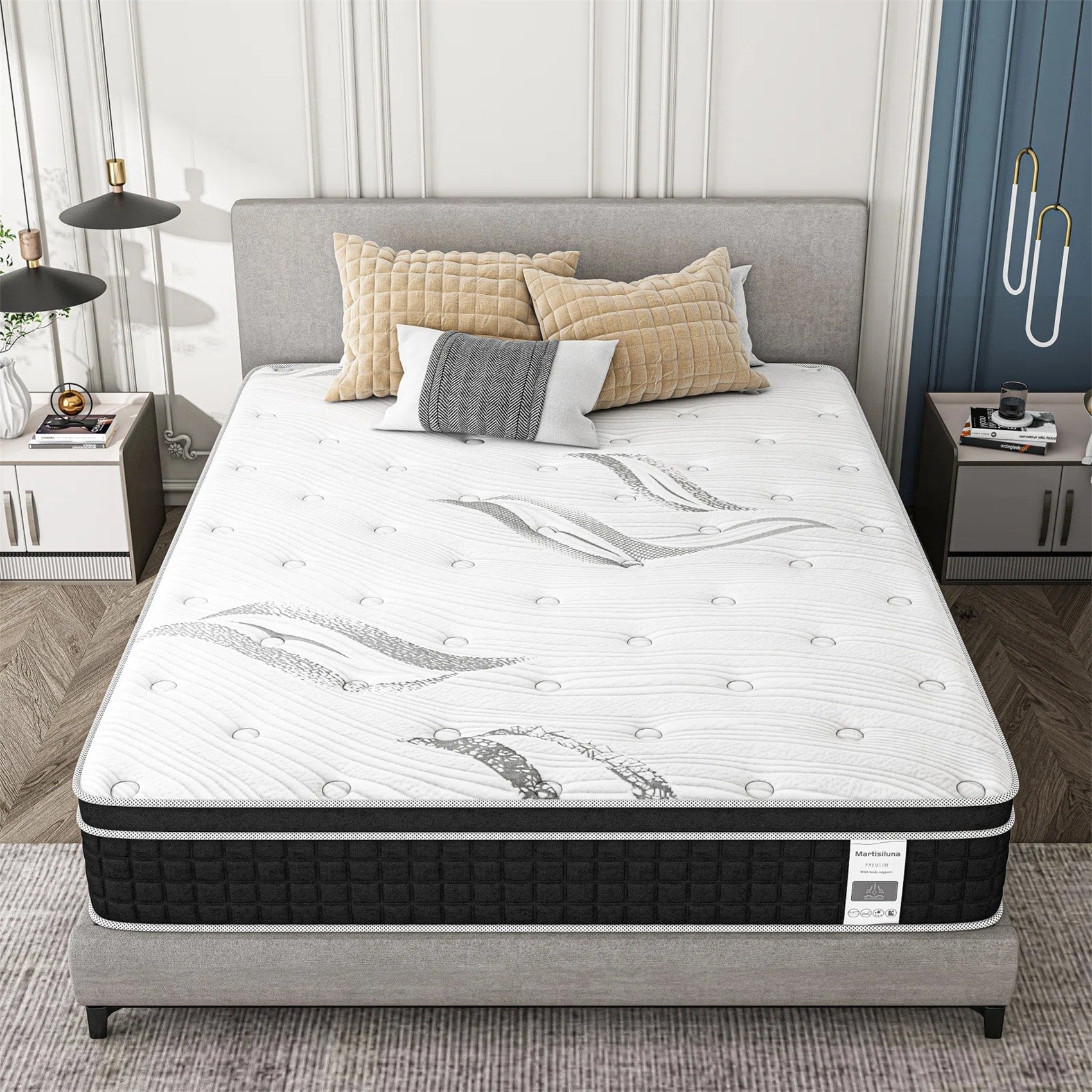 Matelas hybride en mousse à mémoire de forme et gel de 30 cm (12 pouces) livré dans une boîte