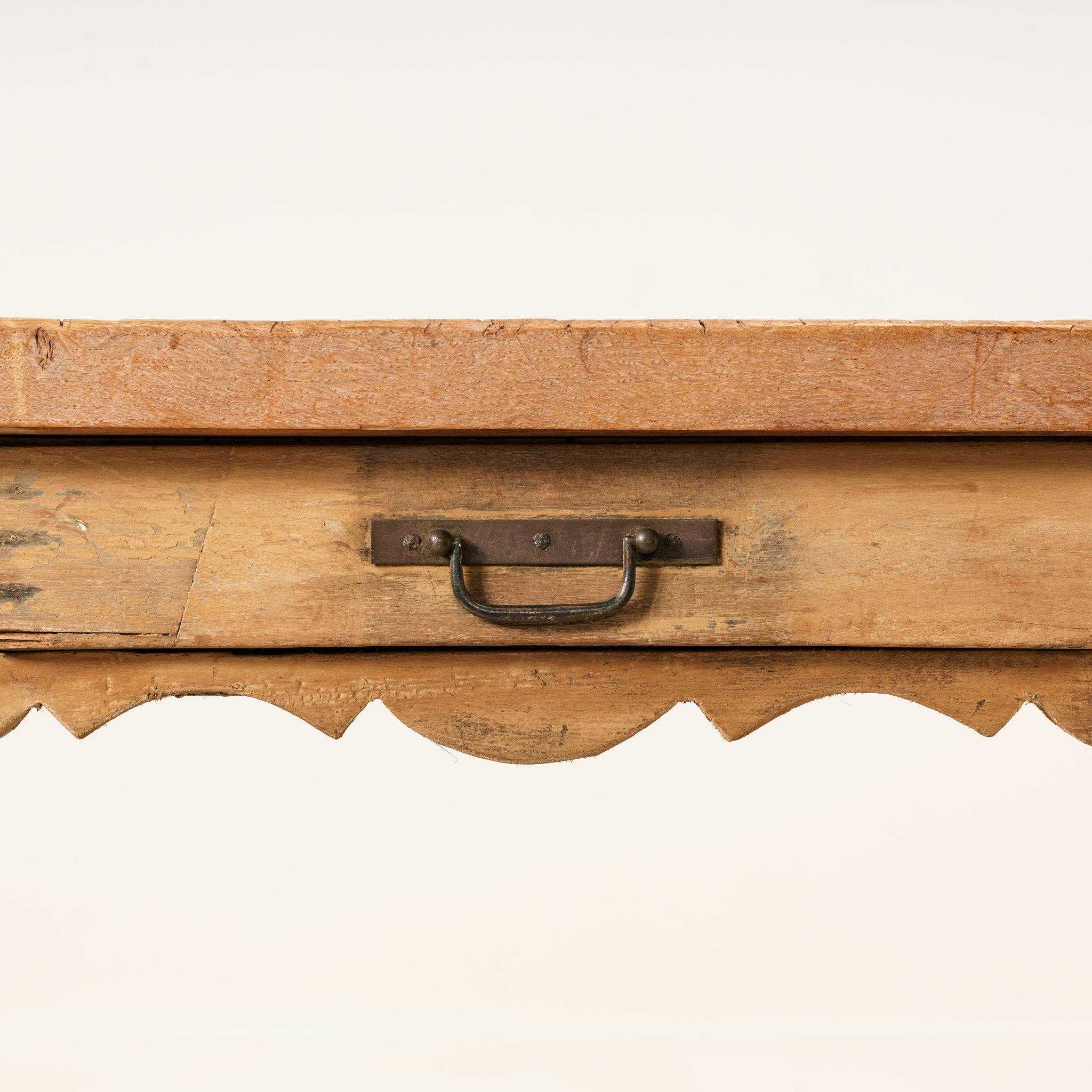 Table de ferme française ancienne du XIXe siècle