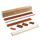 Cadre de lit plateforme classique en bois massif de 12 pouces