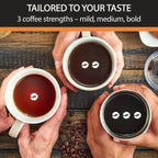 Cafetière programmable 14 tasses, verseuse en acier inoxydable, 3 intensités de café, minuterie 24 h, maintien au chaud 4 h