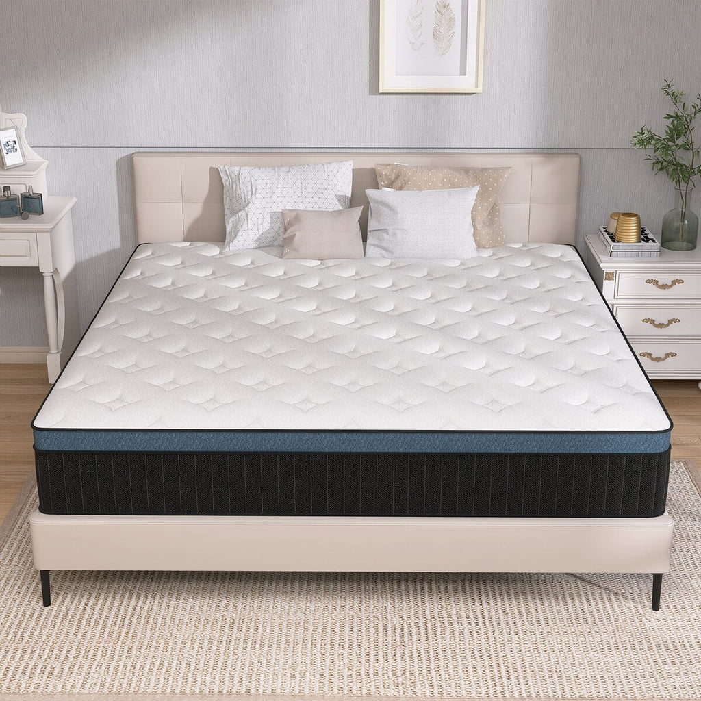 Matelas hybride en mousse à gel de 35,5 cm (14 pouces) livré dans une boîte pour un soutien et un soulagement des points de pression