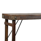 Console de table de mariage vintage en bois naturel