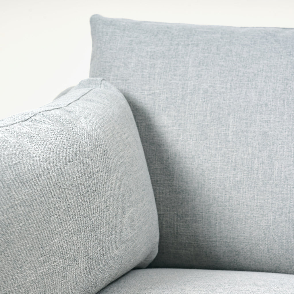 Canapé Holloway revêtu de tissu Kidproof bleu glacier (90)