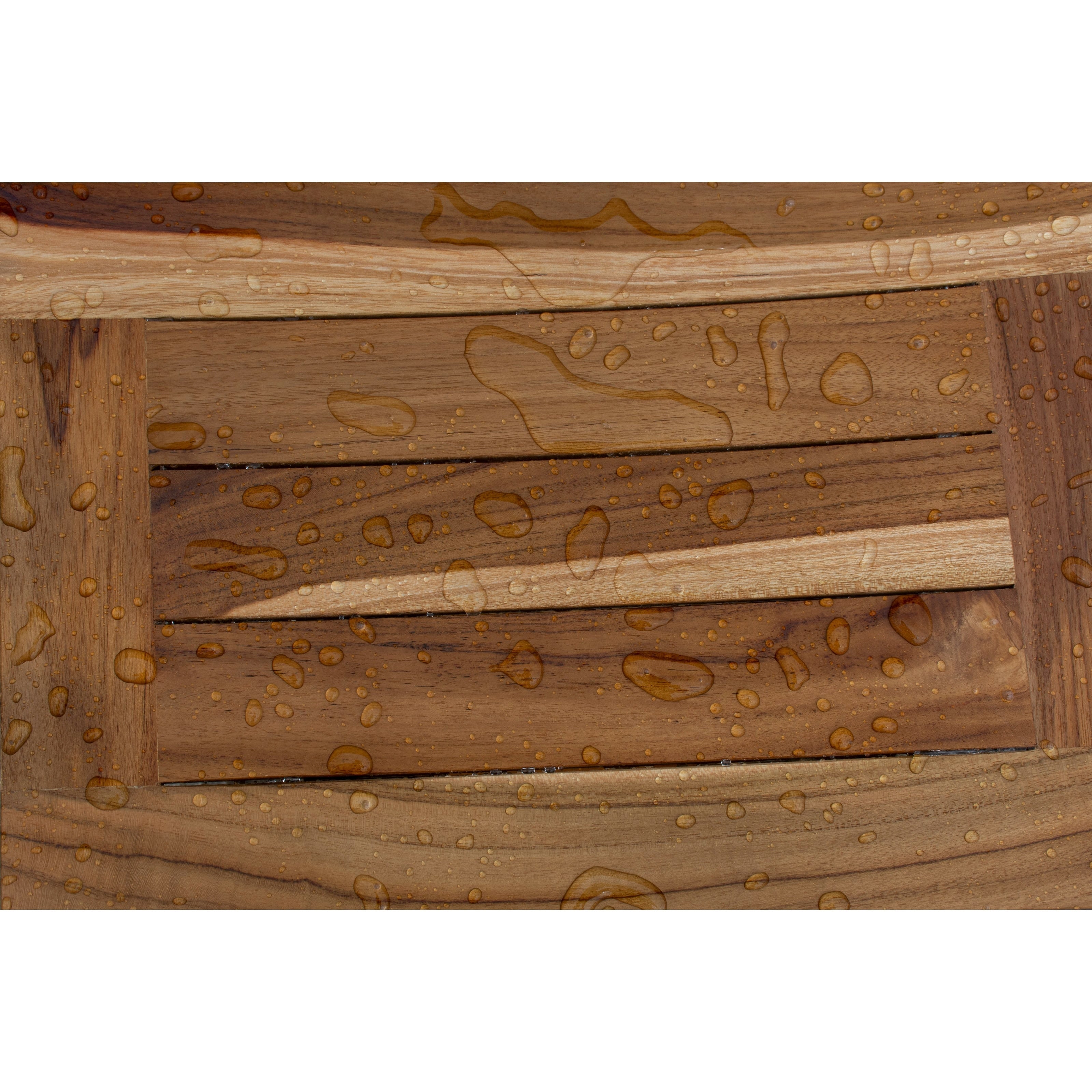 EcoDecors, Banc, Tabouret de douche, Siège de douche, Chaise de douche pour l'intérieur de la douche, Petit banc, Banc de douche en teck, Repose-pieds de douche