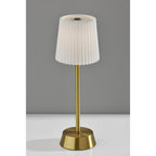Lampe de table sans fil LED Bobby en laiton antique