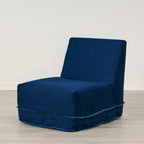 Fauteuil sans accoudoirs Laguna, housse amovible couleur Cassidy Indigo