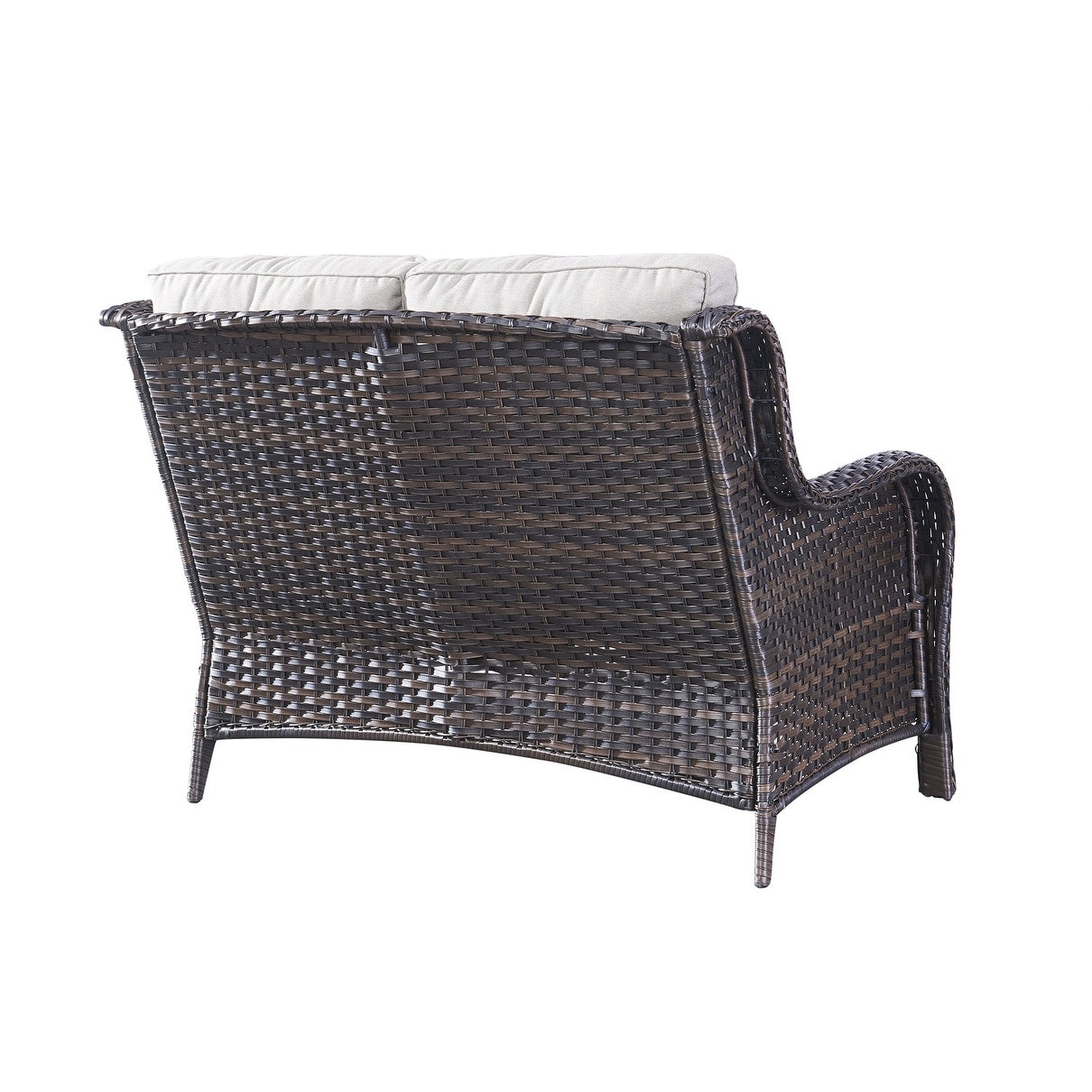 Gymojoy Outdoor Loveseat Wicker Sofa Set Rattan Sofa