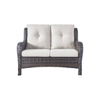 Gymojoy Outdoor Loveseat Wicker Sofa Set Rattan Sofa