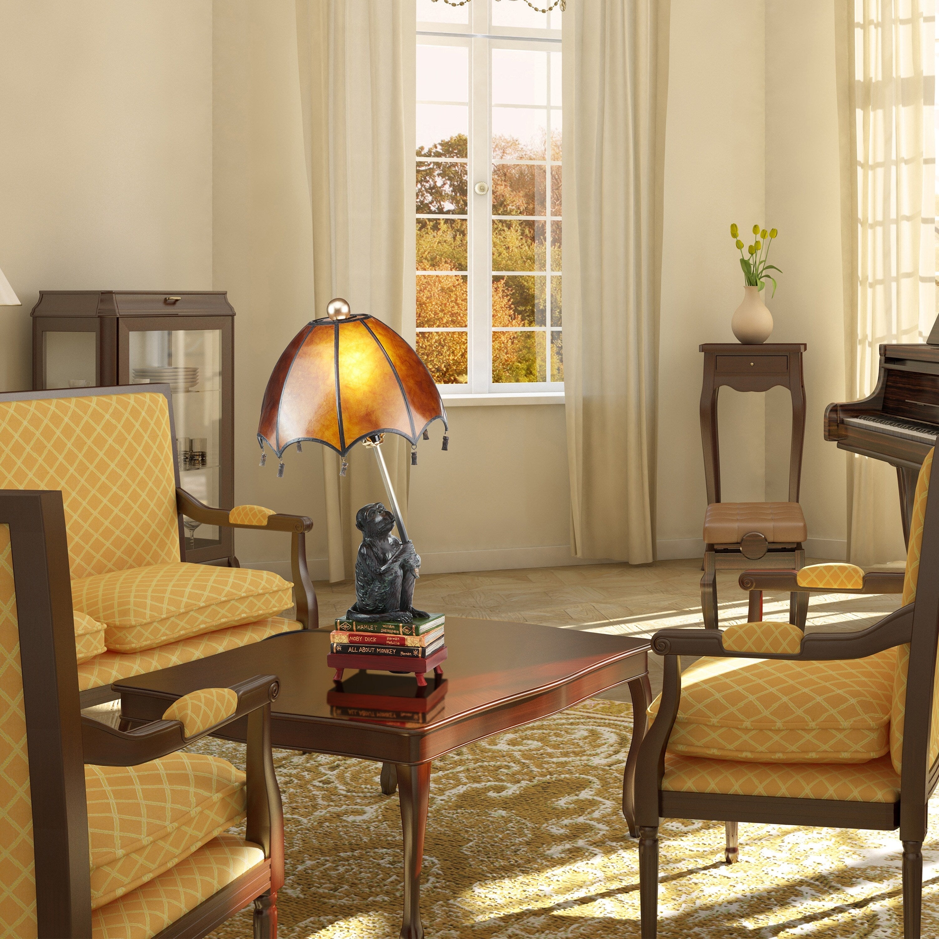 Lampe de table Intellectual Monkey 21,75 po H - 11 po L x 11 po l x 21,75 po H