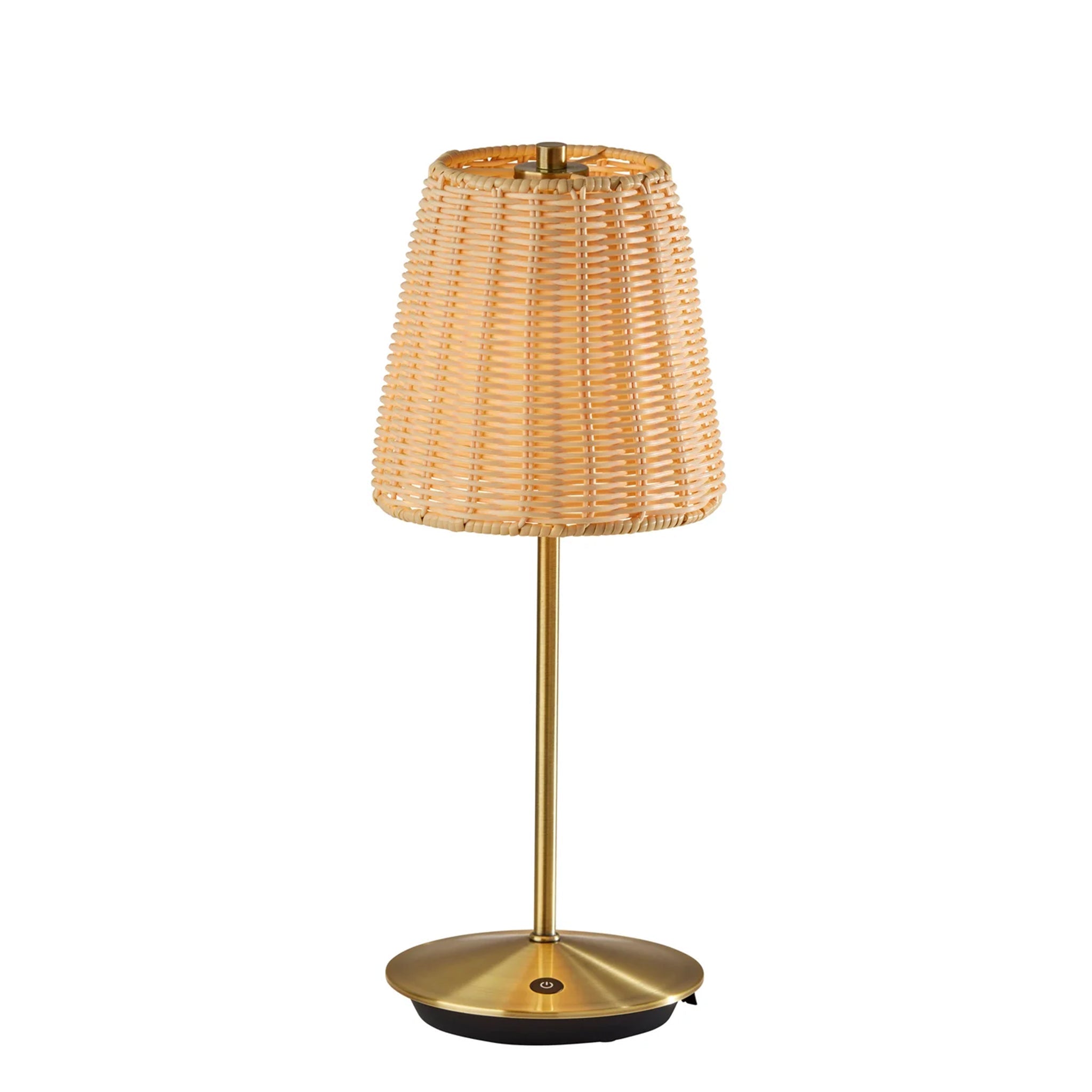 Lampe de table sans fil LED Andy en laiton antique