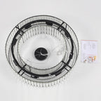 Lustre de style campagnard à 8 lumières de 63 cm (24,8 po), lustre en cristal, lustre tambour pour salle à manger, salon, chambre à coucher et cuisine
