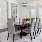 Lustre de style campagnard à 8 lumières de 63 cm (24,8 po), lustre en cristal, lustre tambour pour salle à manger, salon, chambre à coucher et cuisine