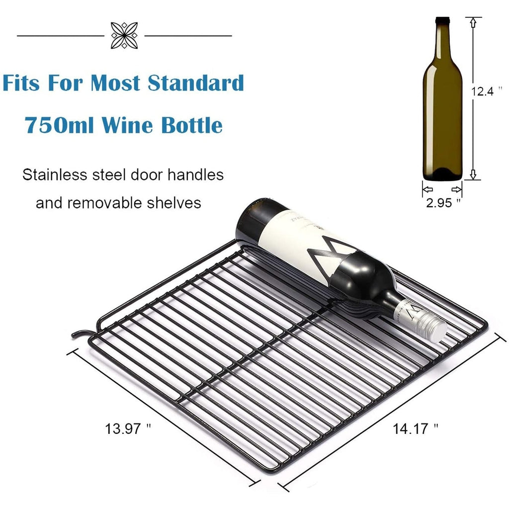 Cave à vin/réfrigérateur à boissons miniature 26 bouteilles - 44,5 x 49 x 79 cm