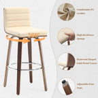 Tabourets de bar/comptoir pivotants en similicuir 26/29, lot de 2/3