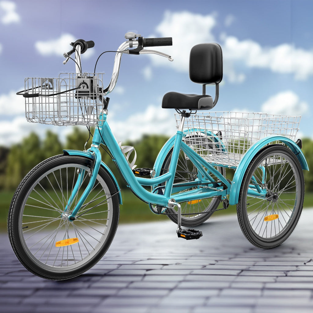 26 Tricycles pour adultes à 3 roues, 7 vitesses