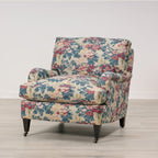 Fauteuil Bromley recouvert de tissu Fleur de Printemps