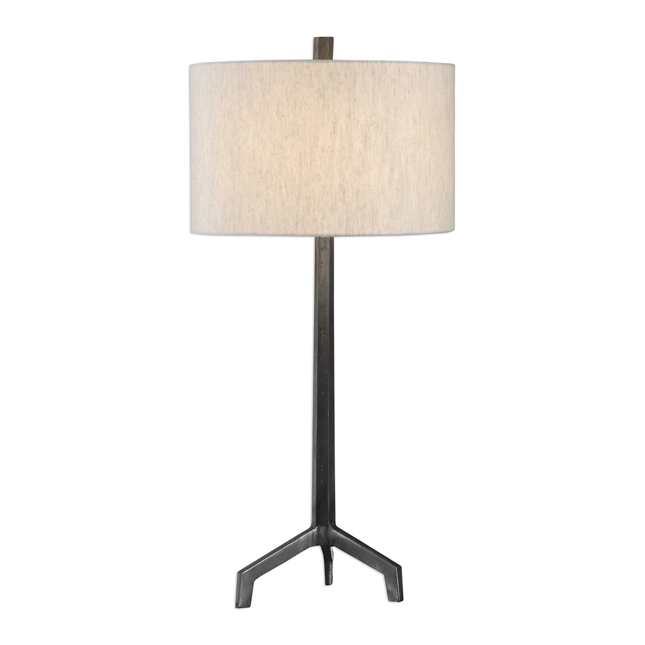 Lampe de table Ivor en acier brut