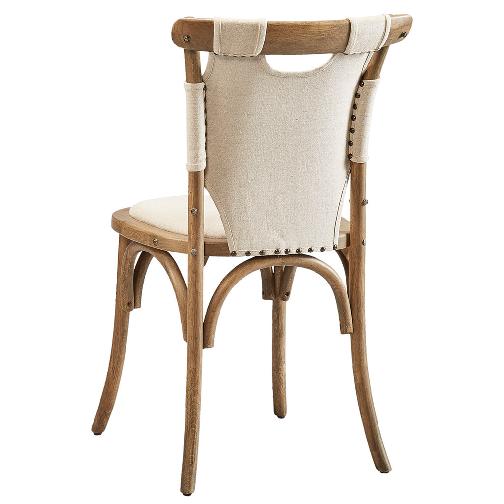 Chaise de salle à manger à épaules fendues