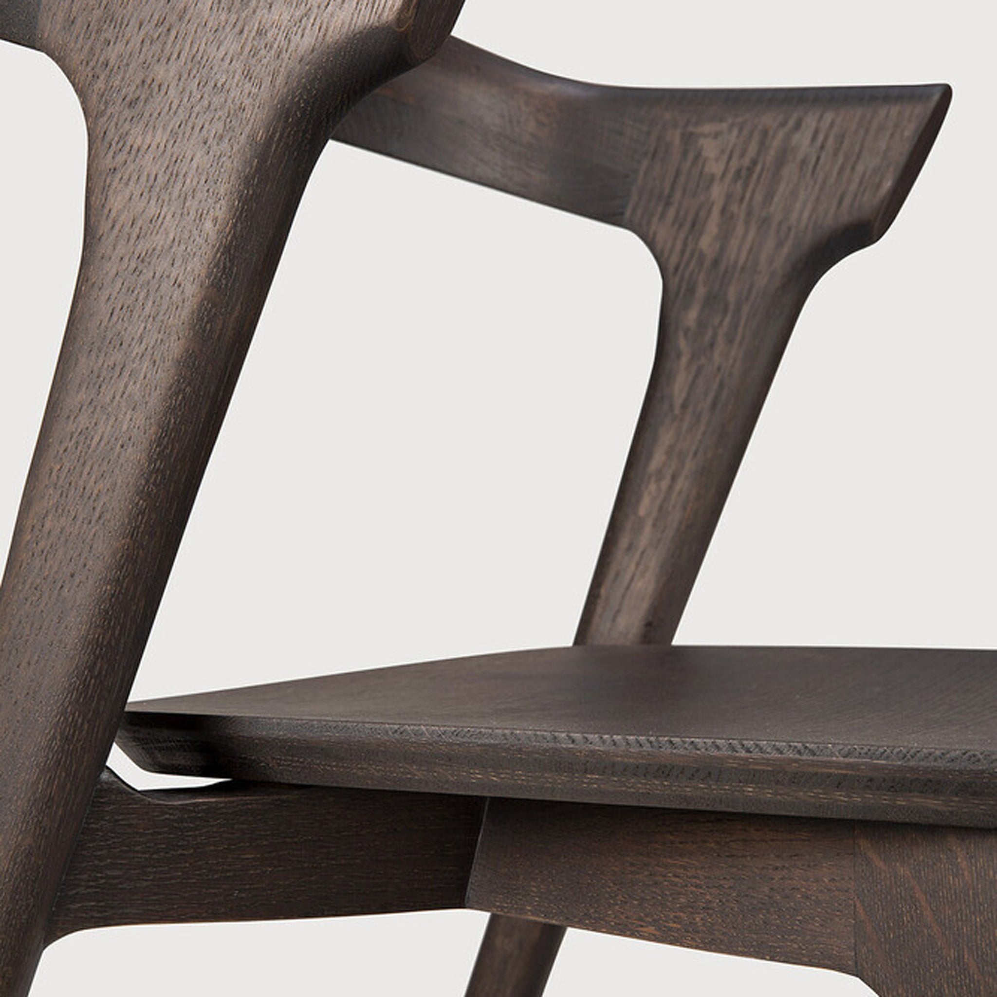 Chaise de salle à manger Oak Bok Brown - Vernie