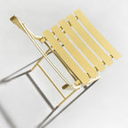 3-Piece Minimalist Patio Bistro Set of Foldable Round Table & Chairs - 3-Piece-Patio-Bistro-Set