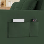 Canapé-lit convertible 3 en 1, avec fauteuil gigogne et lit pliant, idéal pour le salon.