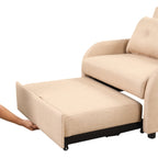 3-in-1 Pull-Out Sofa Sleeper with Collapsible Wing Table & USB Ports by Harper&Bright Designs