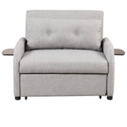 3-in-1 Pull-Out Sofa Sleeper with Collapsible Wing Table & USB Ports by Harper&Bright Designs