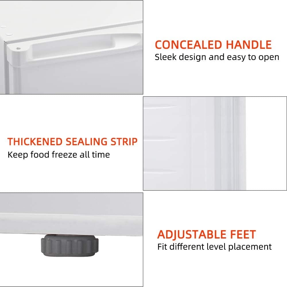 Congélateur vertical compact de 3 pi³ avec porte simple réversible