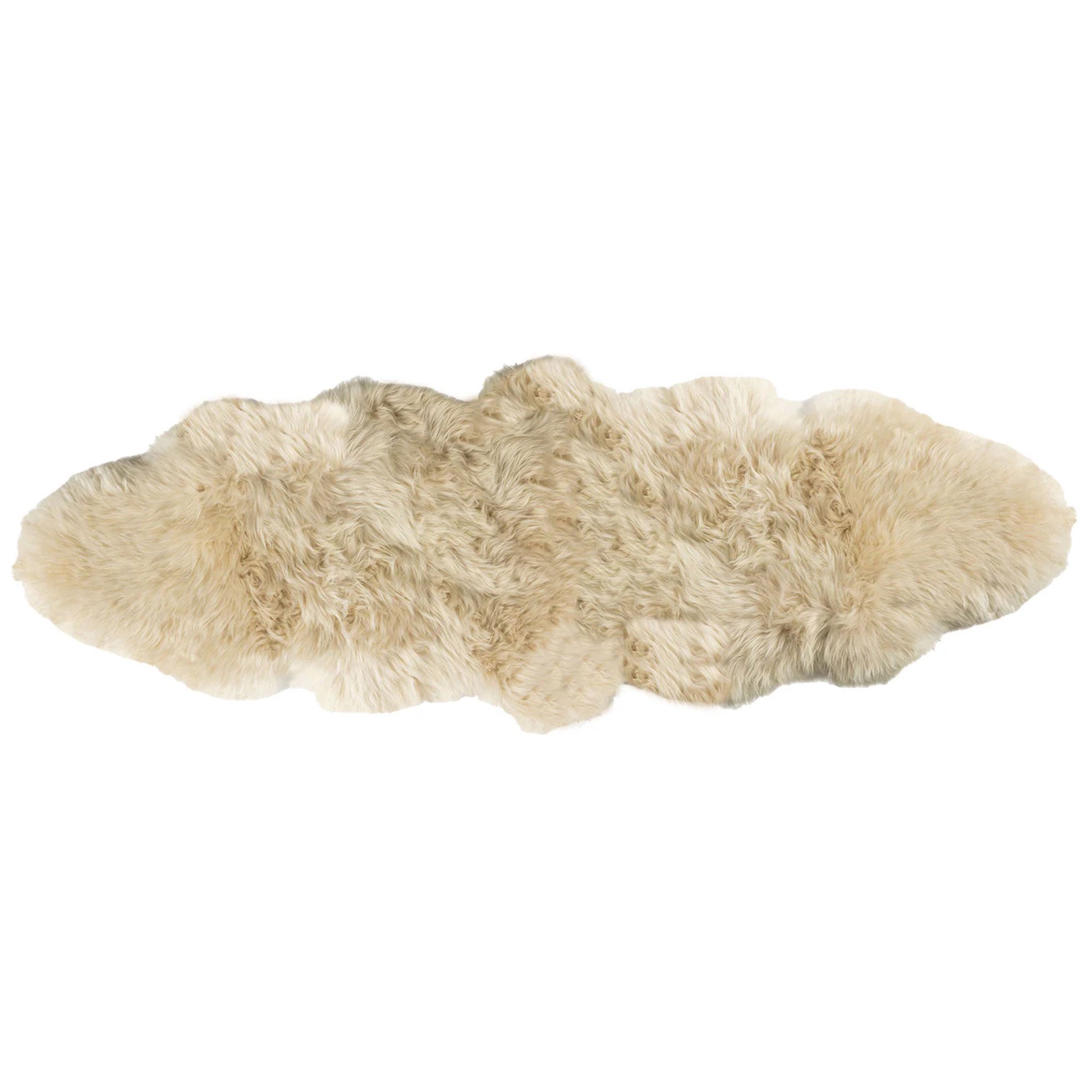 Peau de mouton double premium australienne LWO couleur bisque