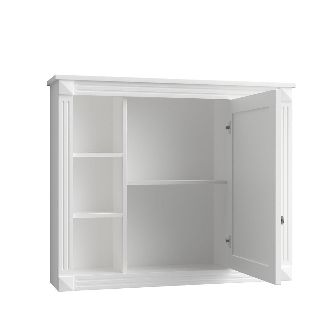 Meuble-lavabo moderne de 91 cm (36 po) avec vasque et armoire à miroir, 2 portes et 2 tiroirs