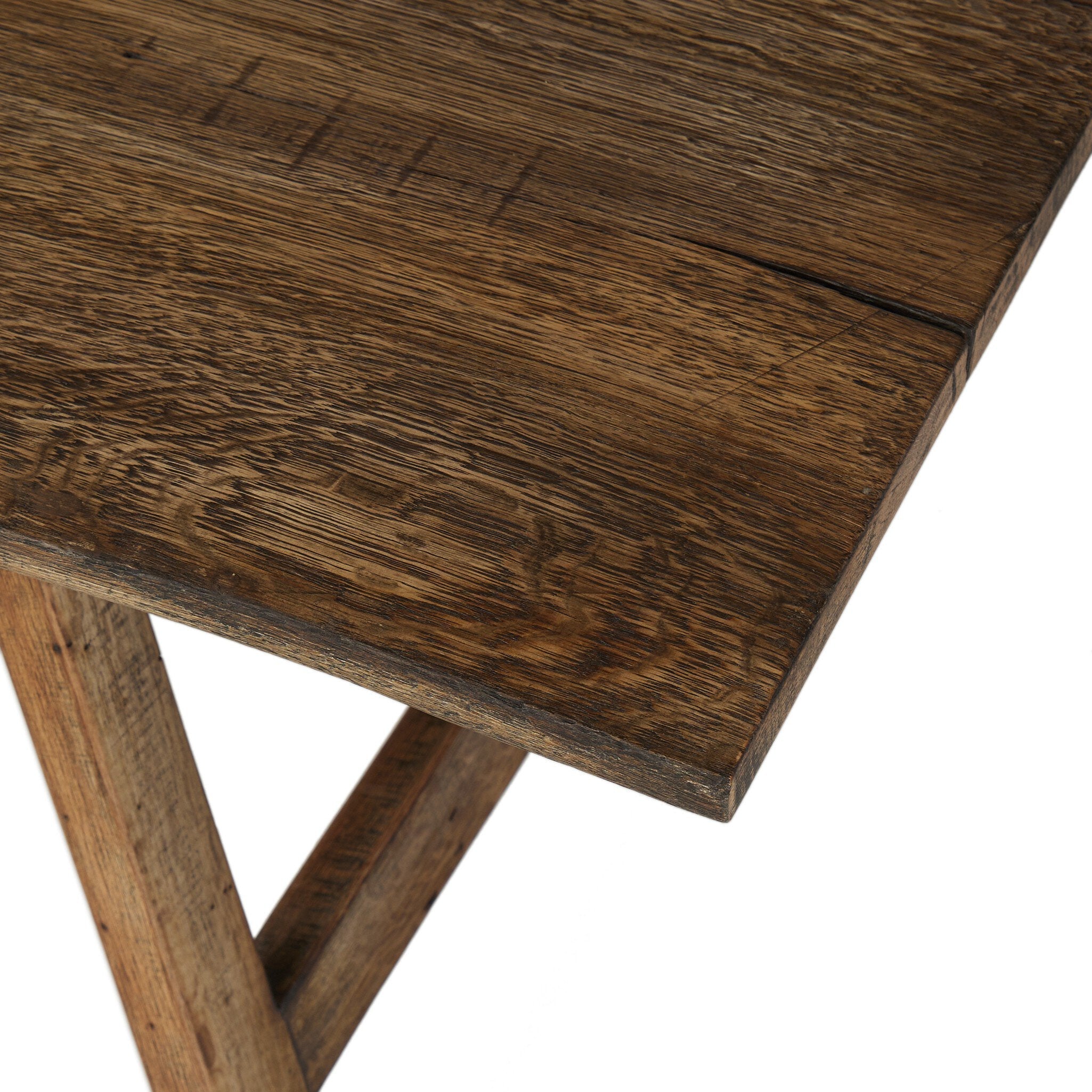 Table basse Elio petit modèle en chêne blanchi brûlé