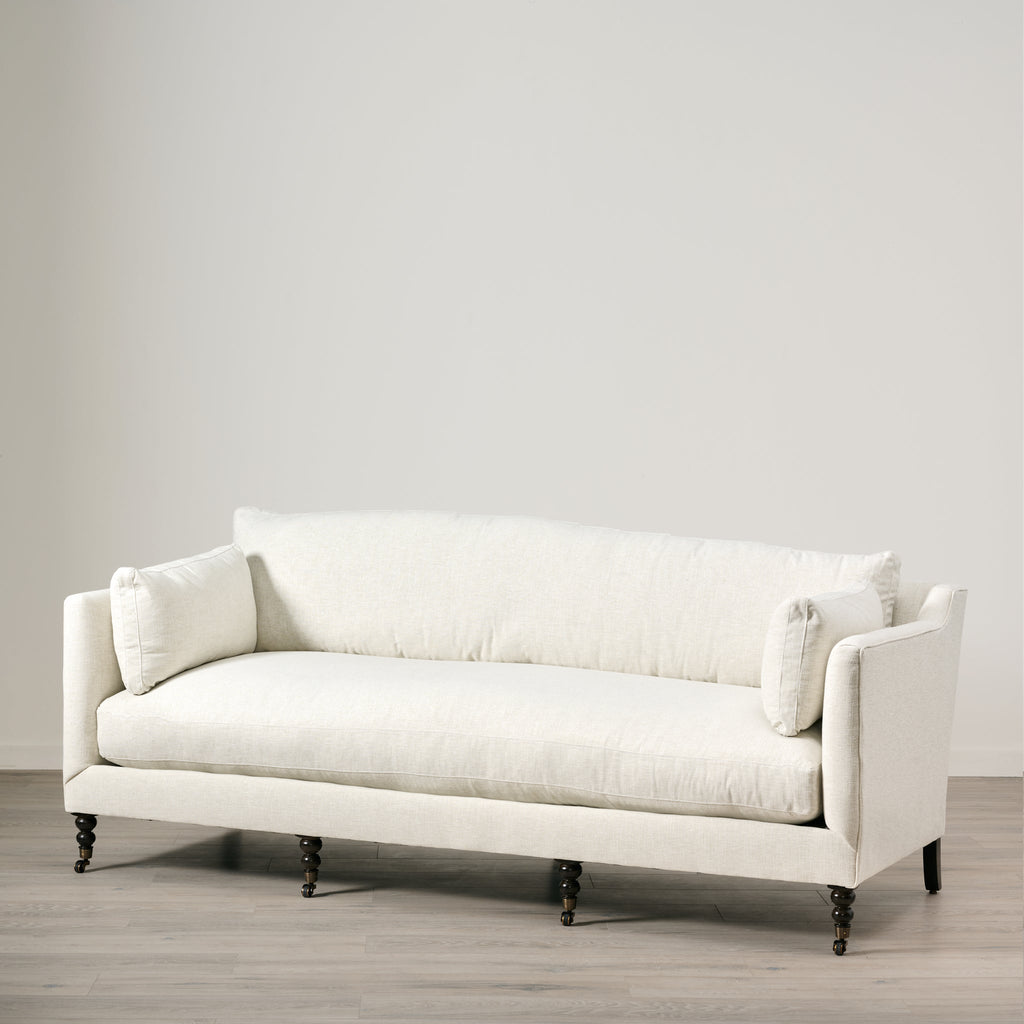 Canapé Madeline en coloris Blanc Os Performance (90")