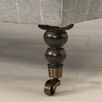 Canapé Madeline revêtu de tissu Kidproof couleur sauge naturelle (90")