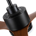 Ventilateur de plafond LED 52 pouces avec télécommande et éclairage (3 pales)