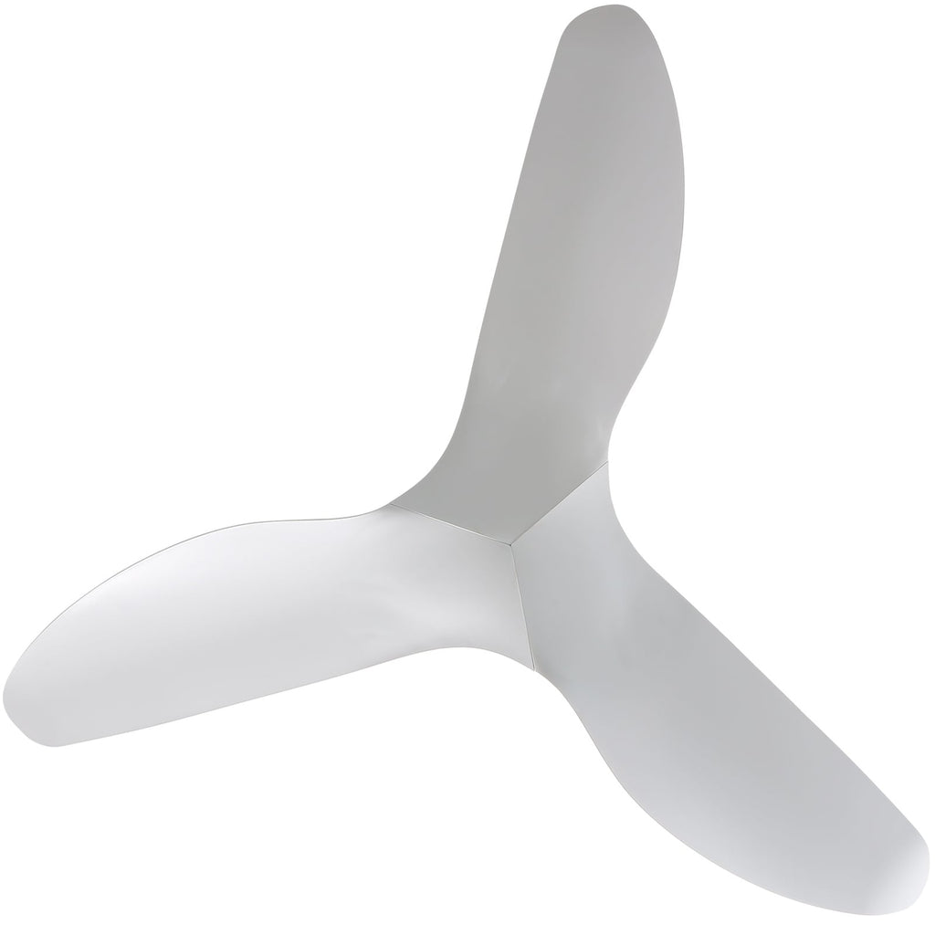 Ventilateur de plafond moderne de 132 cm (52 ​​pouces) en bois massif et ABS avec télécommande (sans éclairage), 6 vitesses de ventilation et flux d'air réversible.