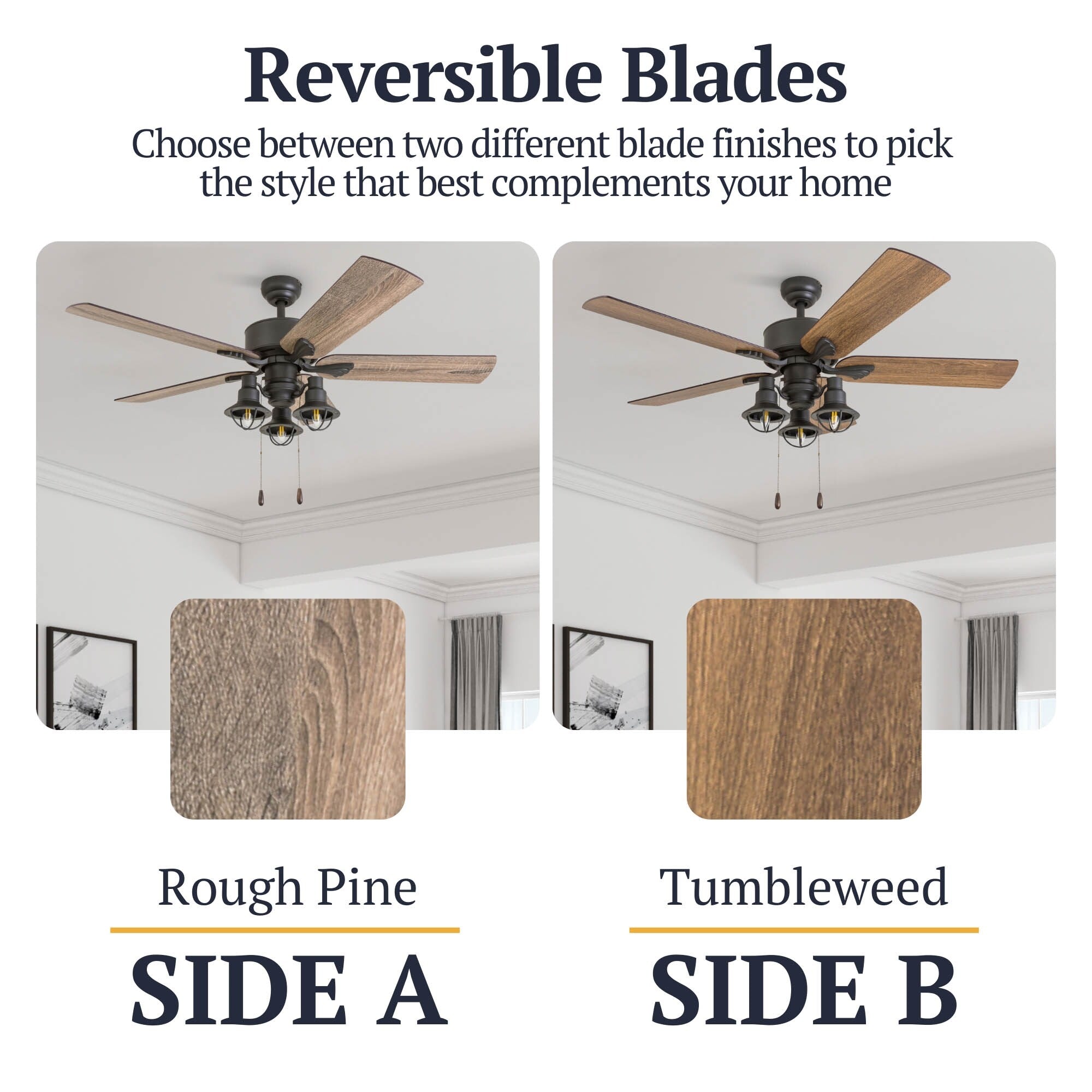 Ventilateur de plafond LED style ferme 52 pouces Prominence Home Sivan Bronze avec télécommande