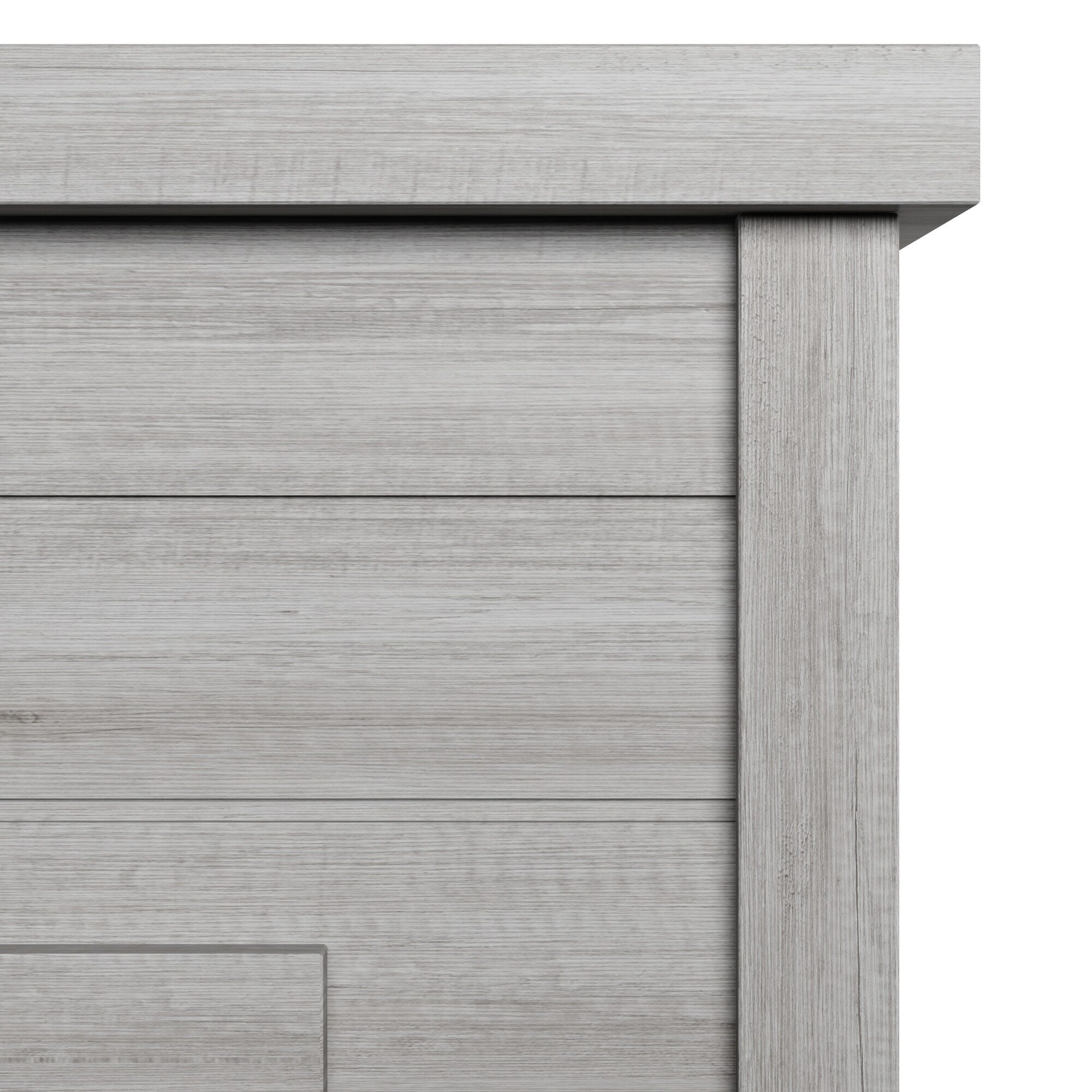 Manteau de cheminée mural en lambris de 52 pouces avec insert de cheminée 3D