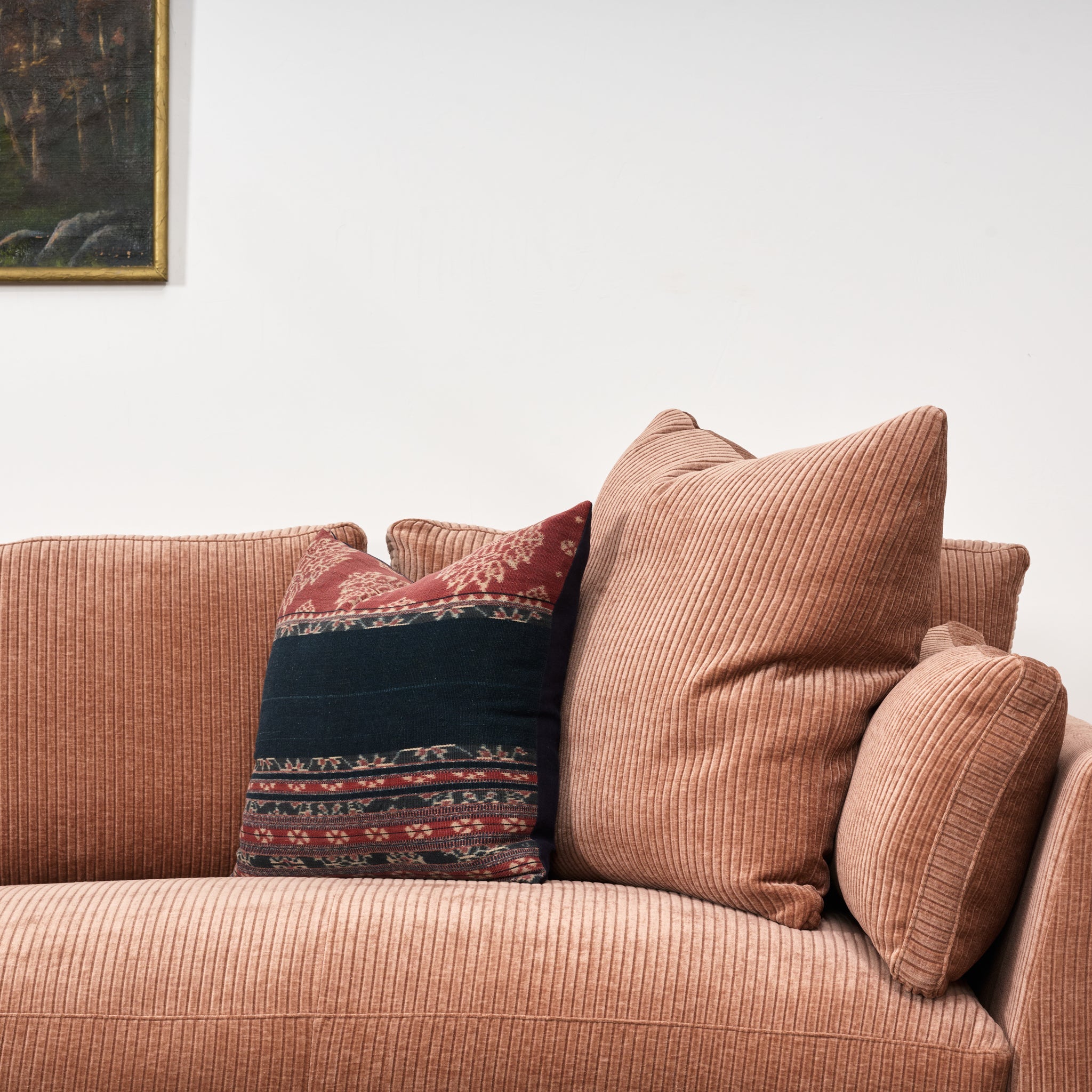 Canapé d'angle Boden Cuddler en terre cuite rustique robuste