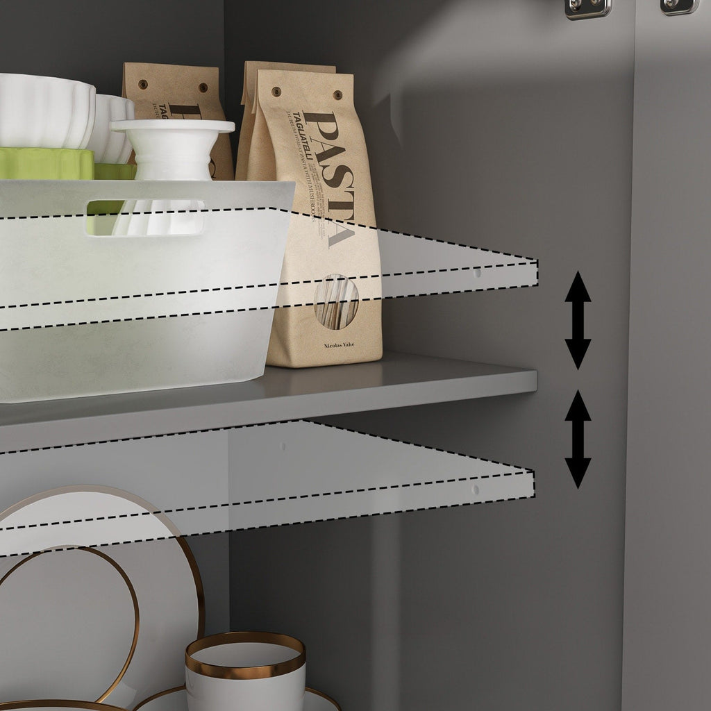 Buffet blanc laqué de style moderne et contemporain du milieu du siècle, 150 cm