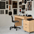 Bureau rectangulaire Wave en chêne