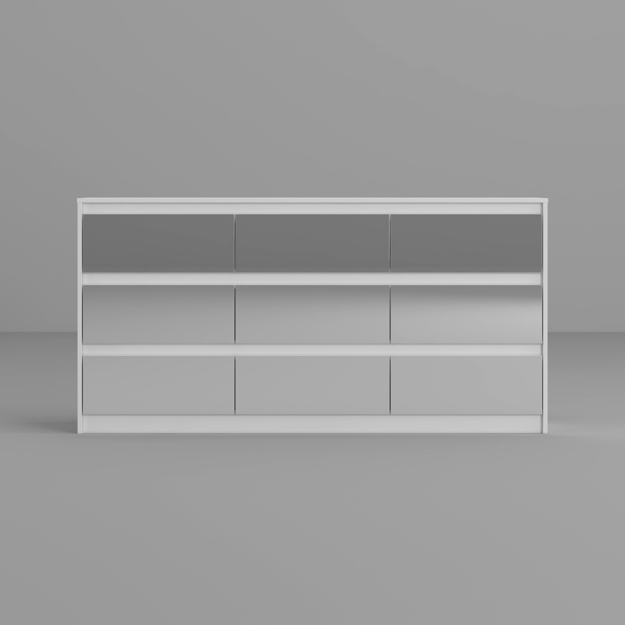 Commode d'appoint 63W à 9 tiroirs pour salon ou chambre