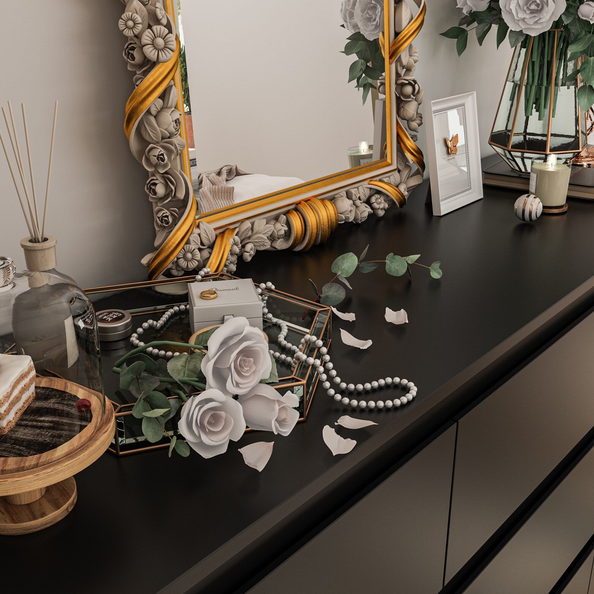 Commode d'appoint 63W à 9 tiroirs pour salon ou chambre