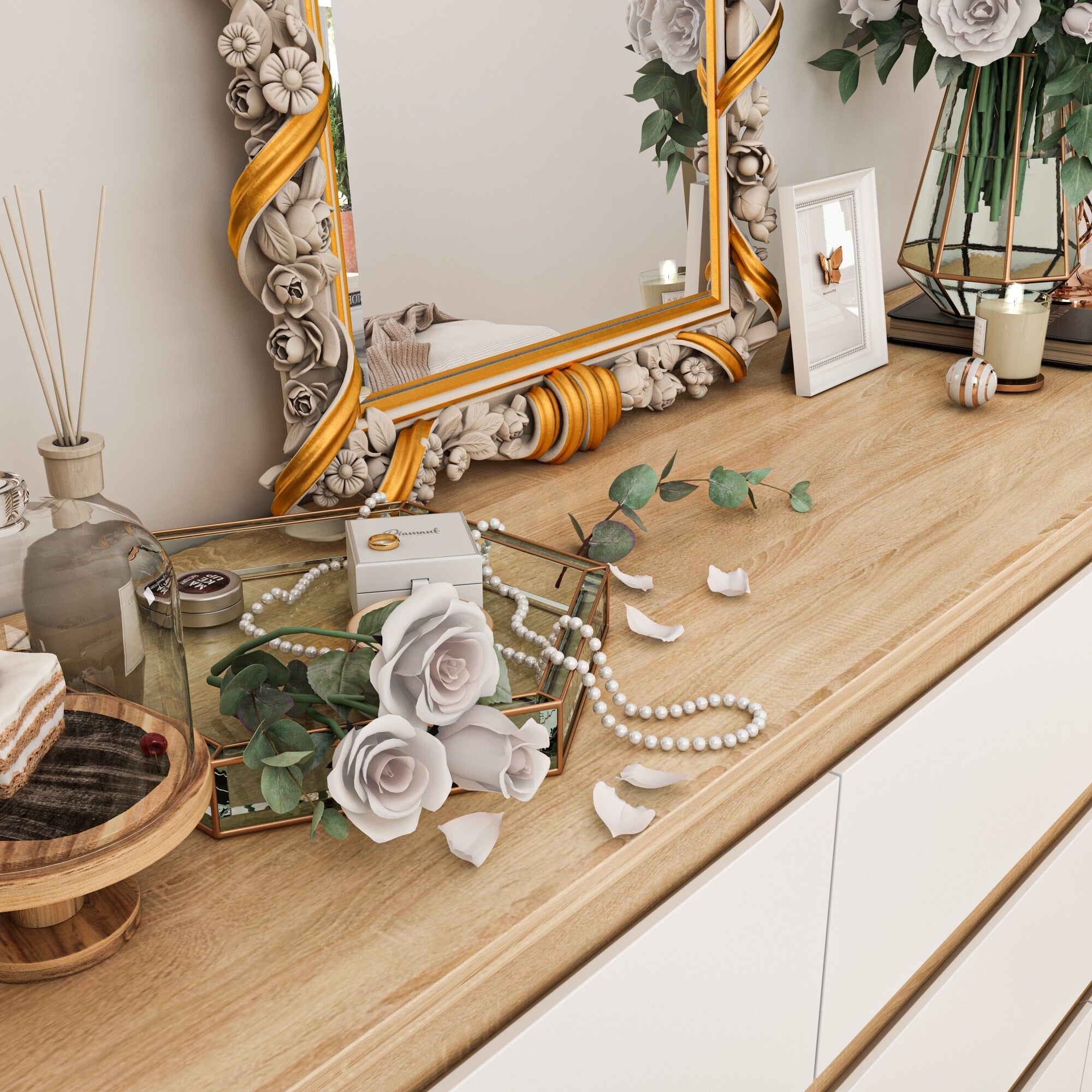 Commode d'appoint 63W à 9 tiroirs pour salon ou chambre