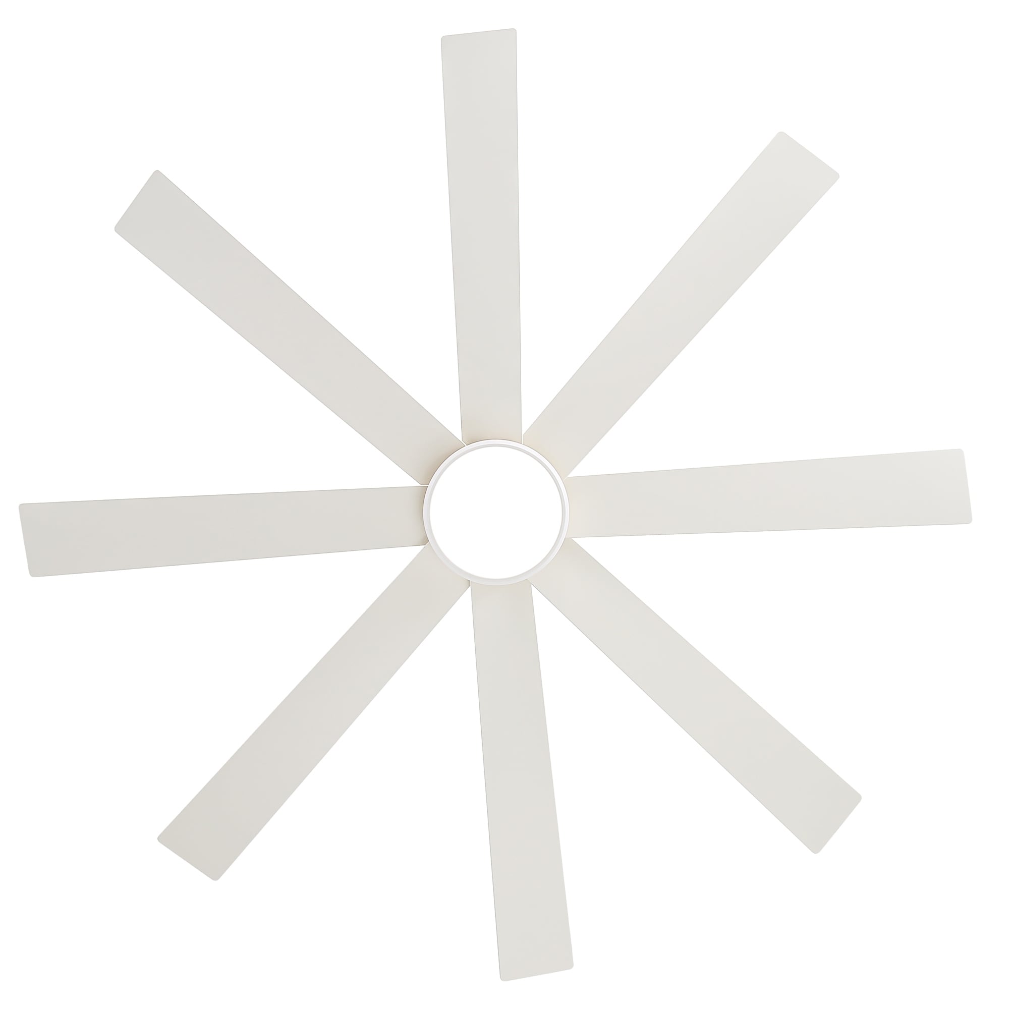 Ventilateur de plafond noir à 8 pales de 65 pouces avec éclairage LED et télécommande