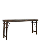 Console de table de mariage vintage en bois naturel
