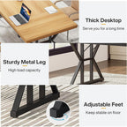 Bureau de direction de 70,8 pouces, grand bureau d'ordinateur, poste de travail